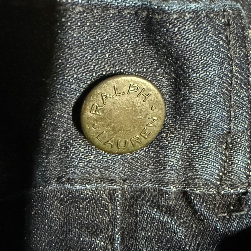 Ralph Lauren Black Label Mens Cargo Jeans Dark Indigo Slim Fit 32x32 Tactical - Picture 8 of 12